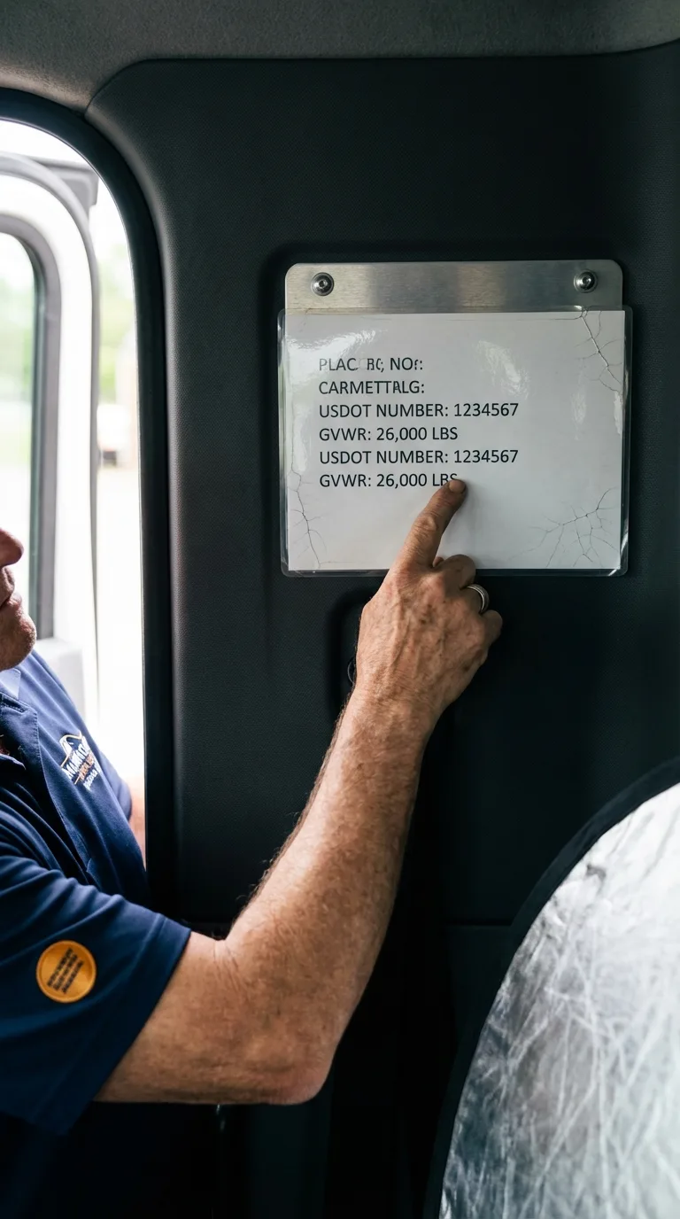 USDOT licensing placard verification in Unicoi